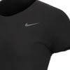 Nike Logo Print Crew Neck Pullover Casual Short Sleeve T-Shirt Women Tops Black CU7599-010