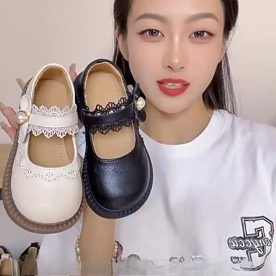 Girl Princess Little Leather Shoes New Spring and Autumn Simple Performance Shoes