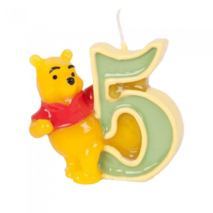 Winnie the Pooh 5 Number Candle