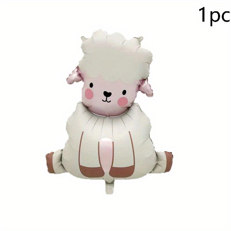 

1/2pcs Cute Matte Lamb Sheep Shaped Aluminum Film Balloon Birthday Party Decoration Party Gift Props Birthday Party Room Decor As Shown