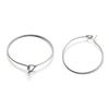 20pcs/lot Gold Stainless Steel Big Circle Wire Hoops Loop Earrings High Quality for DIY Dangle Earring Jewelry Making Supplies