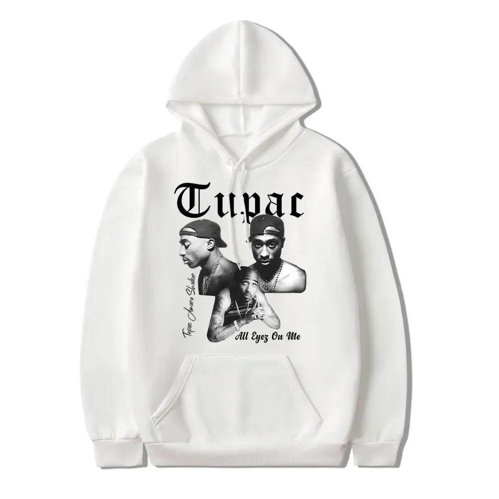 Rapper Tupac 2pac Hoodie Men Women Clothes Sweatshirt Fashion Harajuku Autumn Winter Hoodies Unisex Streetwear Casual Hip Hop