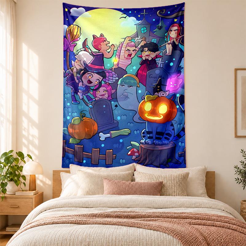 Kpop Dämonenjäger Wandteppich hohe Qualität zur Dekoration von Wohnzimmer Schlafzimmer Studentenwohnheim Wänden ideal als Schlafzimmer Wandkunst oder Weihnachtsgeschenk
