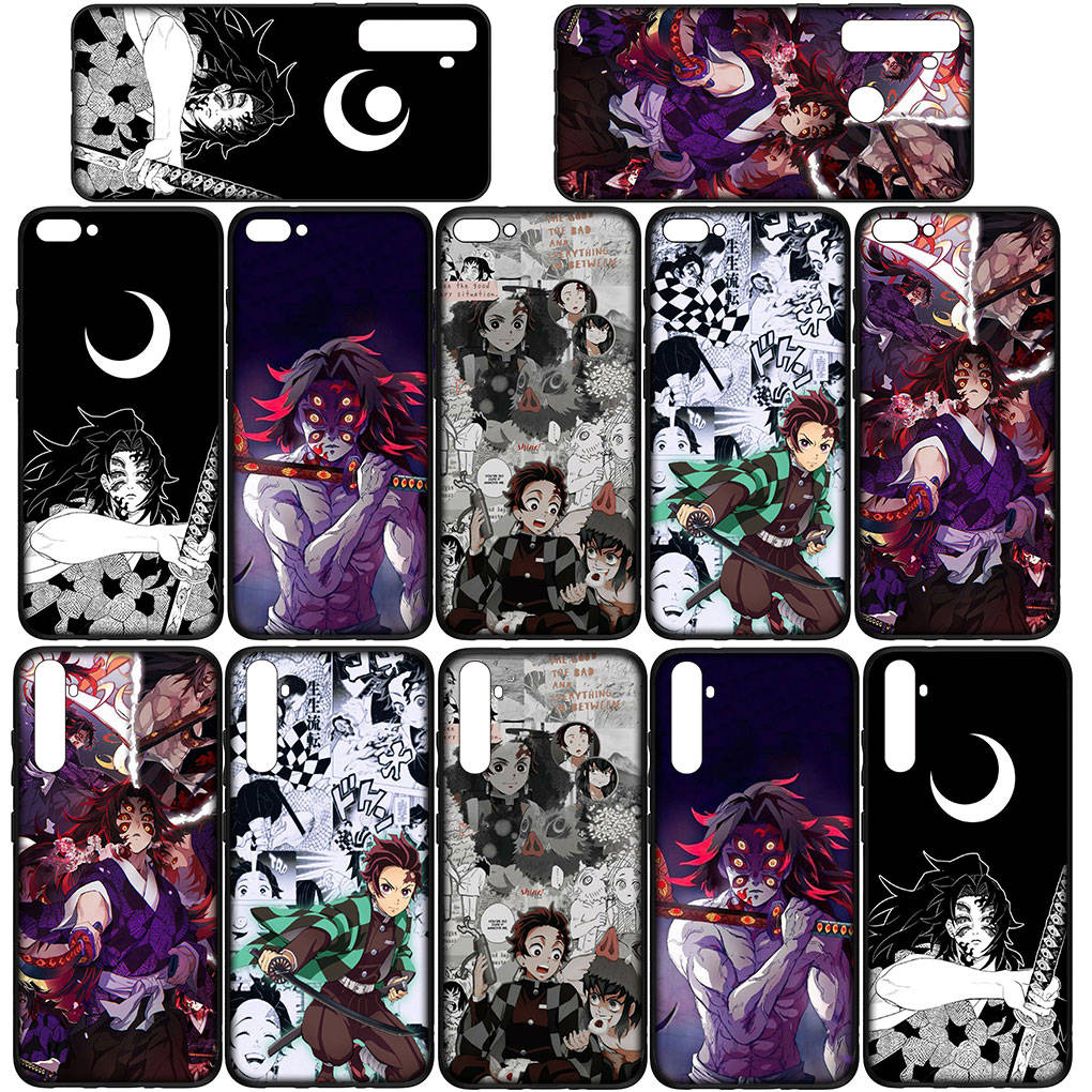 Phone Case for Samsung Galaxy S25 S24 S23 iPhone 16 15 Xiaomi Redmi Note 14 13 12 16E X Pro Max OPPO Moto Huawei Kokushibo Demon Slayer Tanjirou Cover