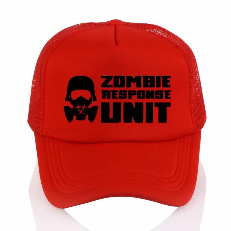 ZOMBIE Response Unit baseball cap Unisex Women print mesh trucker hats summer adjustable Snapbacks hat