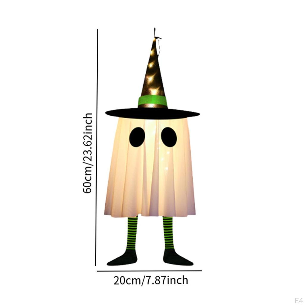 Halloween Wiszący Świecący Kapelusz Podświetlane Rekwizyty Kreatywny Dekor Zewnętrzny do Wnętrz