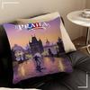 World Famous Tourist Cities Cushion Cover Inches Farmhouse Decor Home Throw Pillow Covers For Couch Decorations