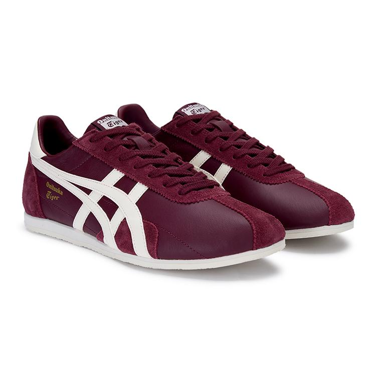 ONITSUKA TIGER Runspark Round Toe Comfortable Non-Slip Wear-Resistant Low-Top Casual Shoes Unisex Sneaker Burgundy 1183B480-600