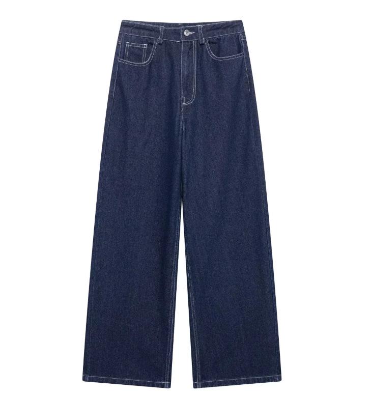 

2025 Trendy European & US Women s Denim Top & Pants Set - Fashionable, Casual & Versatile Large