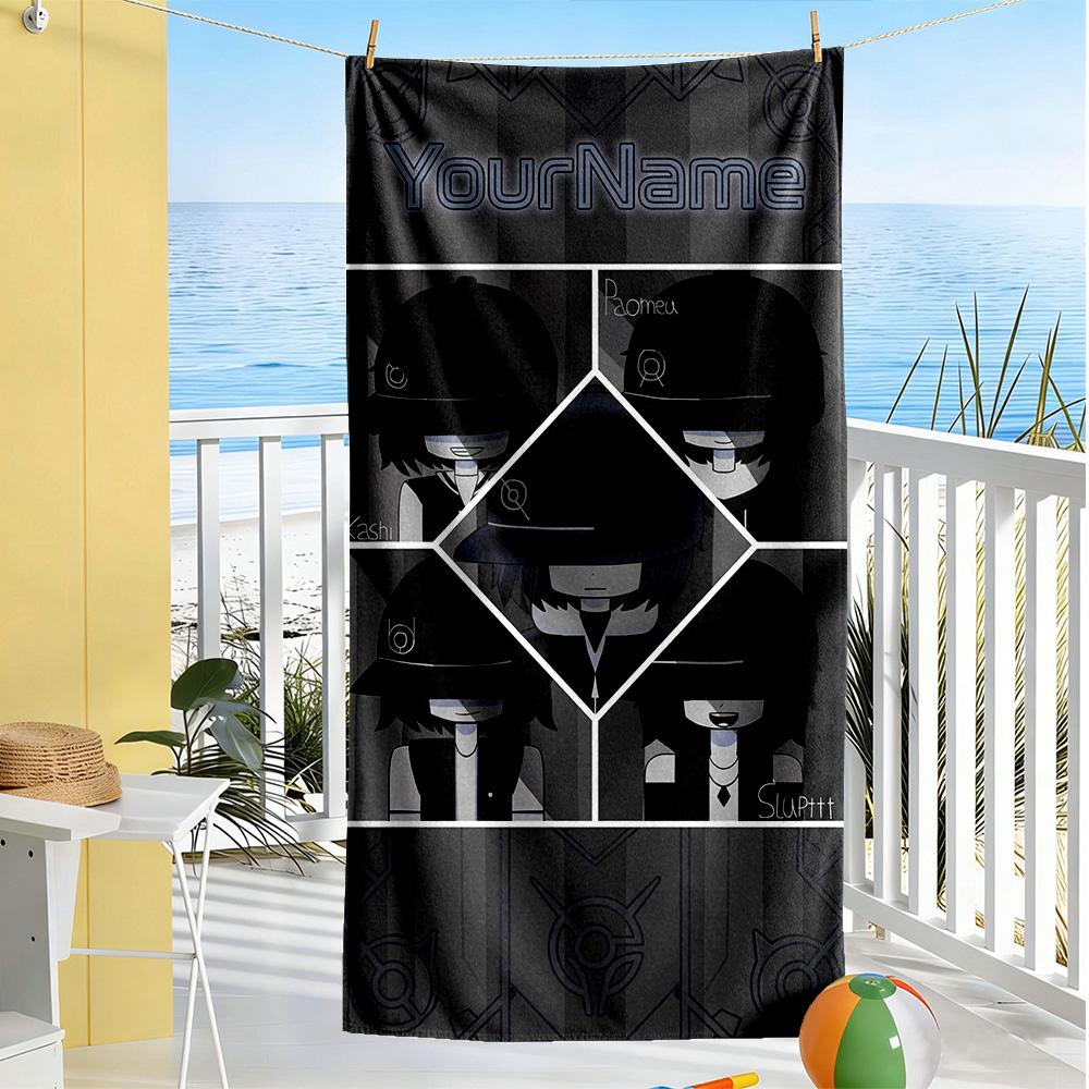 Incredibox Customized Name Beach Towel Super Soft & Absorbent Ideal for Travel Outdoor Swim Pool Yoga Surf Camping Hiking Gym Gift Holiday