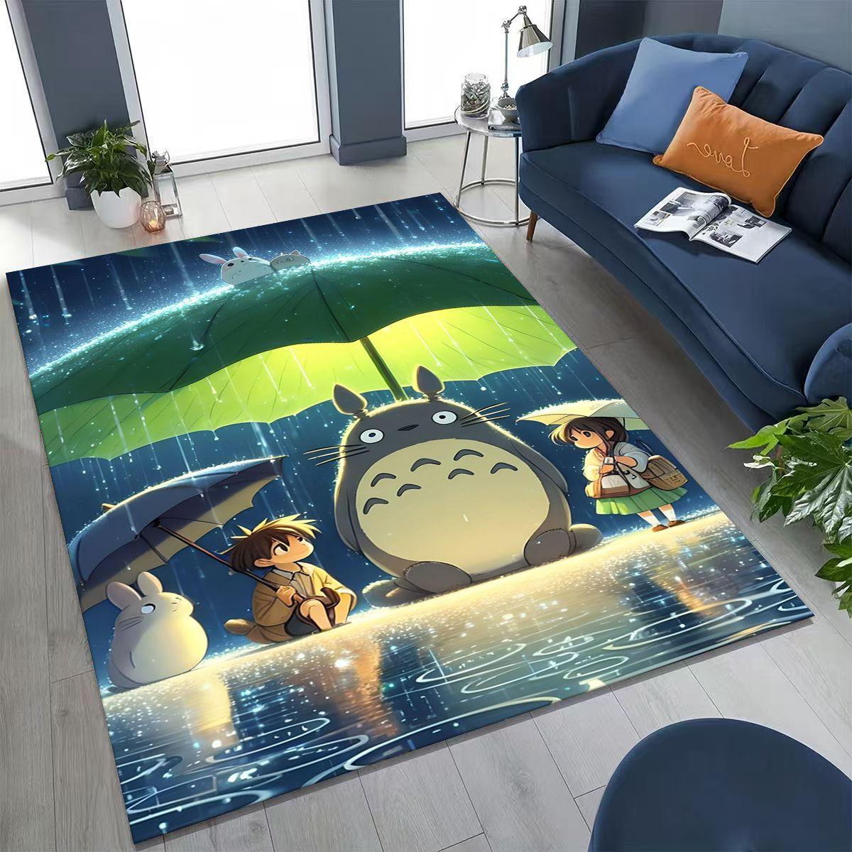 

Kawaii T-Totoros Cartoon Art Carpet Rug for Bedroom Living Room Sofa Home Doormat Decor,Large Kids play Non-slip Floor Mat 40x60cm( 15x23in )