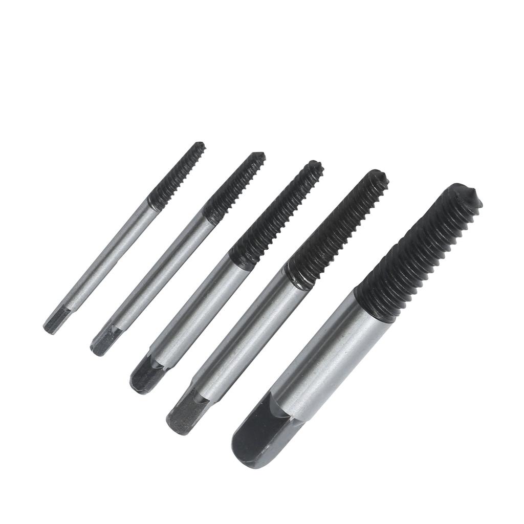5Pcs Damaged Screw Remover Extractor Drill Bits Set for Broken Bolts Stripped Threads