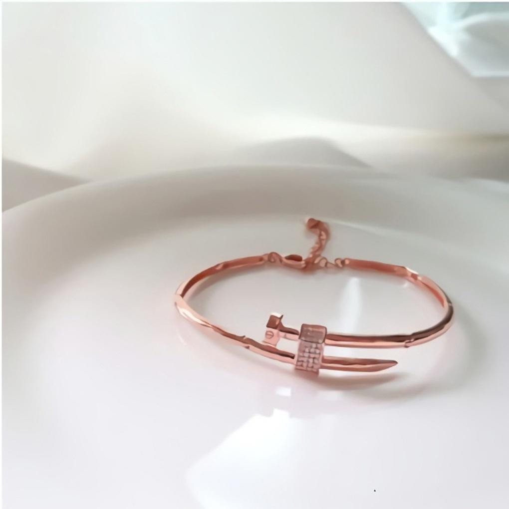 Simple Ball Chain Daily Bracelet Cubic Simple Nail