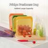 1600ml Food Storage Bag Silicone Meal Prep Bag New Reusable Freezer Bag  Travel Use