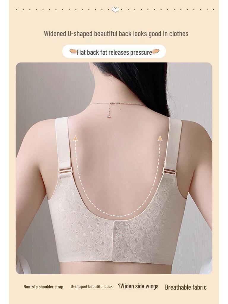 Seamless Plus Size Sports Bra: Bust Minimizer & Anti-Sagging Support for Maternity and Full Figures