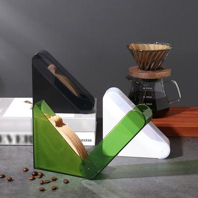 Boîte Porte-Papier Filtre à Café Support de Rangement pour Papier Filtre à Café à Infusion Manuelle Couvercle ABS Boîte de Rangement pour Papier Filtre Outils de Café