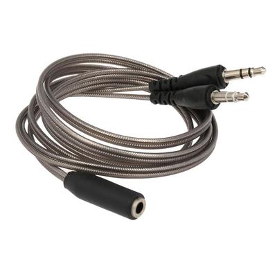 3,5 mm garso Y skirstytuvo kabelis, 1 lizdas į 2 kištukus, konverteris ausinių mikrofono laido adapteris