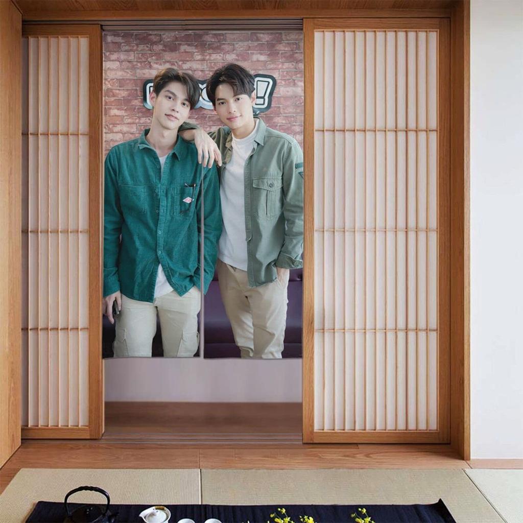 2gether Noren Easy Entryway Privacy Screen for Living Room Curtain, All-Season, Installation, Bedroom, Bathroom, Bathtub, Room, Stairs, Divider,