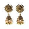 Indisk Jhumka Gypsy Zircon Boho Vintage Etnisk Dame Øredobber Hul Hengende Øredobber For Kvinner boucle d’oreille 2020