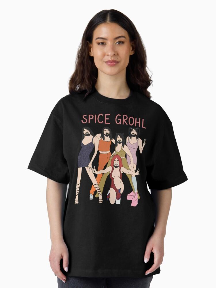 Foo Fighters Spice Grohl Funny Rock Band Parody Oversized T-Shirt