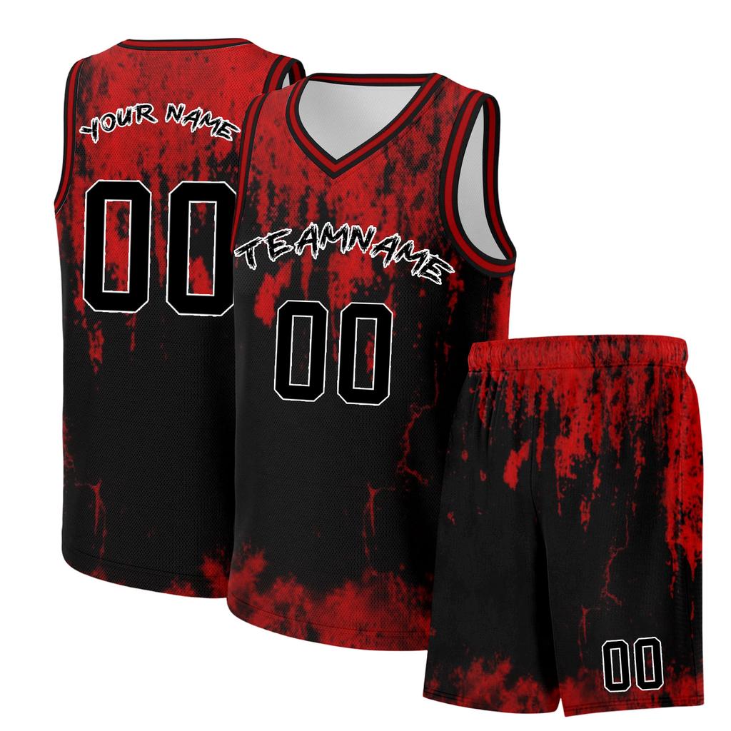 Men's Halloween Basketball Set - DIY Custom Two Piece Sportswear for Costume Party