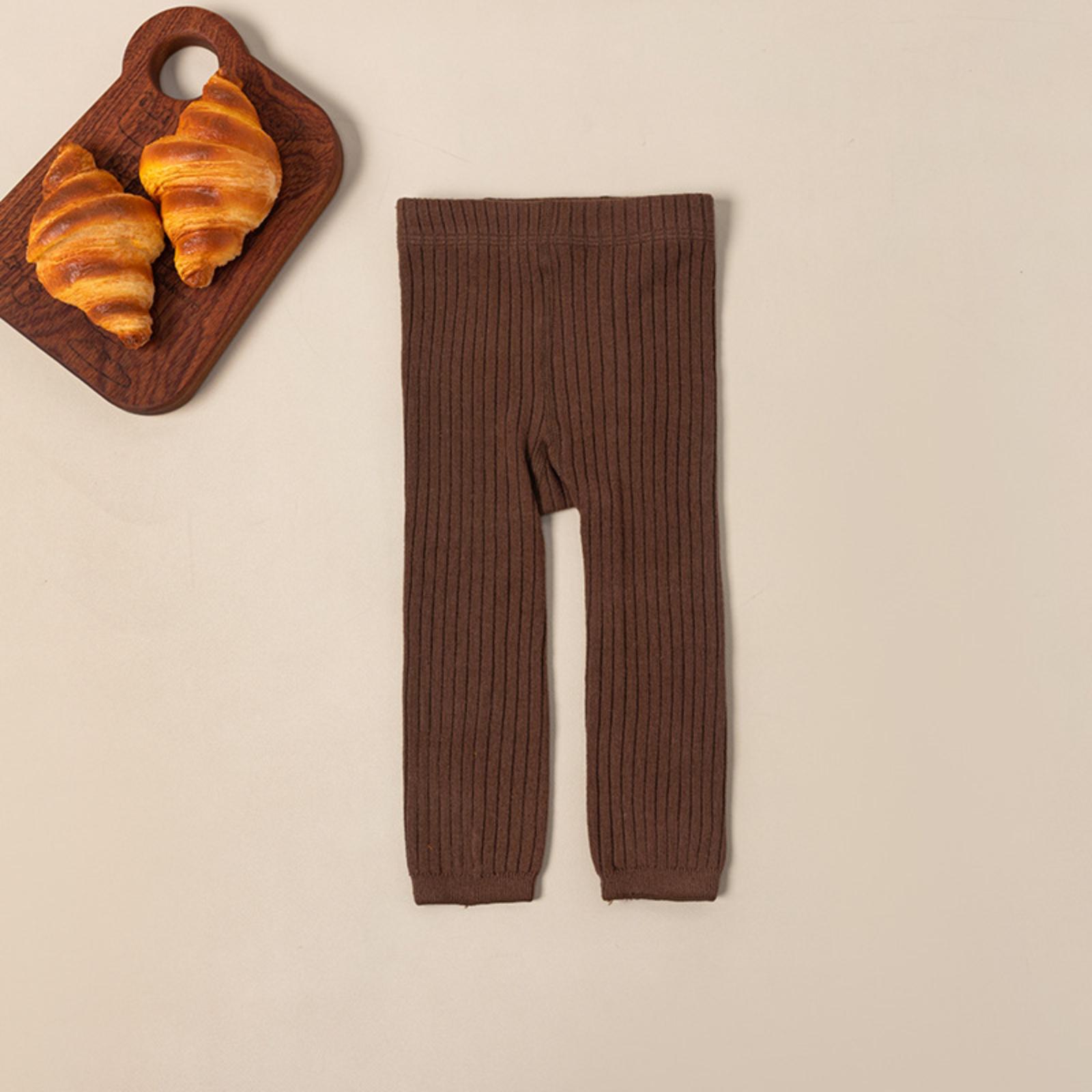 

Укороченные брюки для девочек, трикотажные леггинсы, колготки XL кофейный