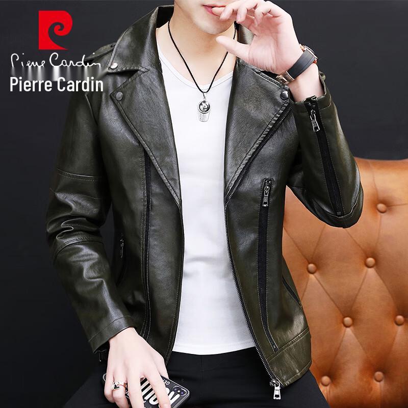 Pierre Cardin Men's Slim Fit Faux Leather Jacket