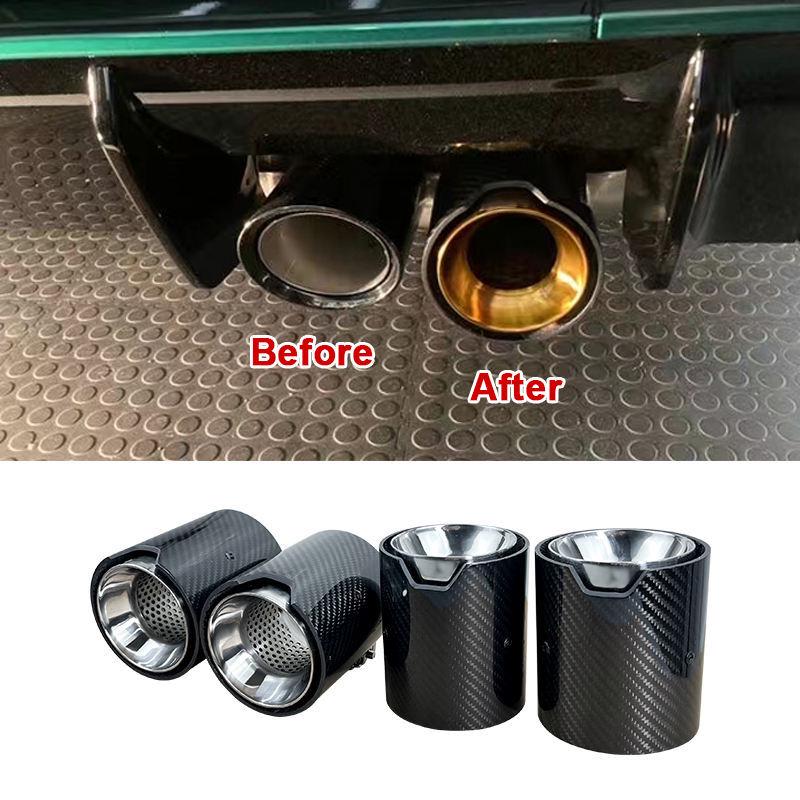 Silenziatore Terminale di Scarico in Fibra di Carbonio e Acciaio Inossidabile per BMW M3 G80, M4 G82/G83