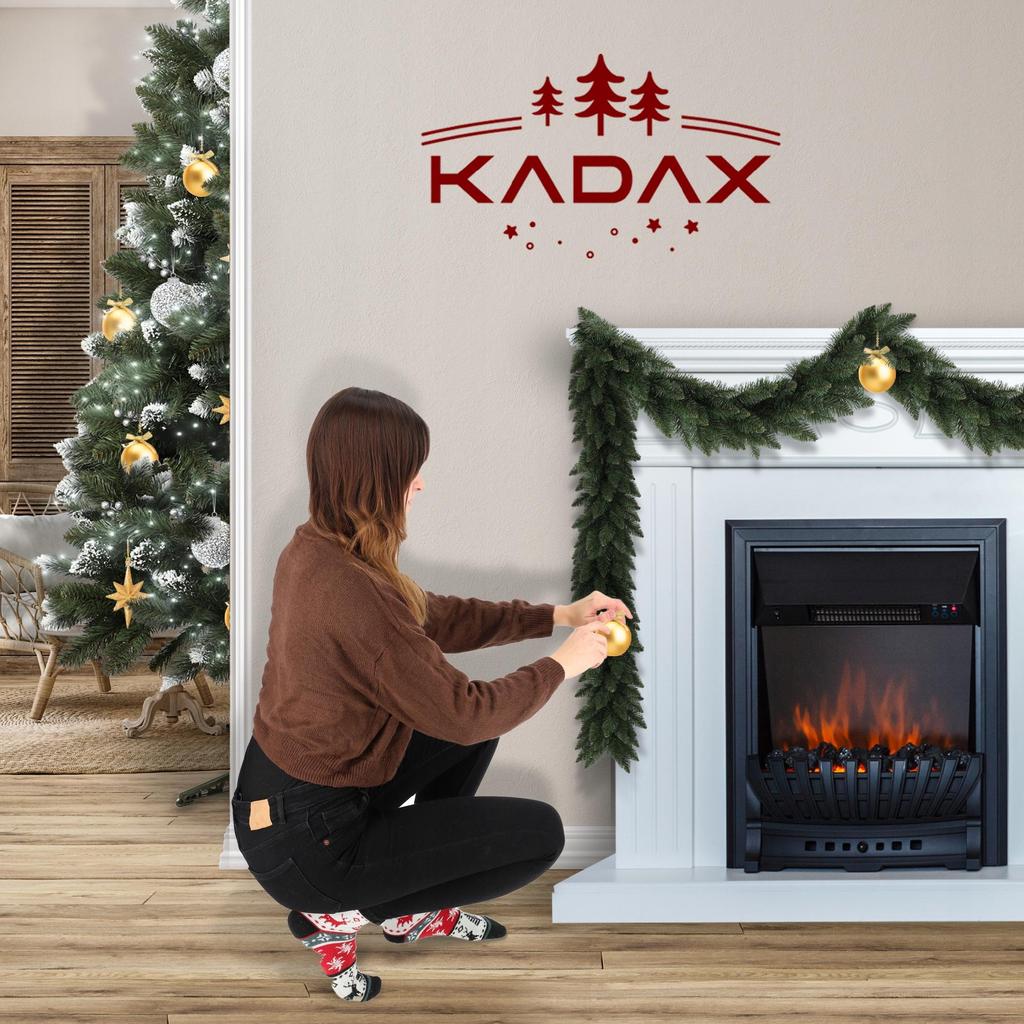 KADAX Girlanda Choinkowa Świąteczna 112 cm Zielona Gęsta