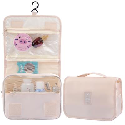 Travel Hanging Hook Wash Bag Large Capacity Foldable Cosmetic Bag Multifunctional Storage Portable Handbag