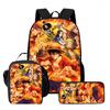 15 Inch One Piece 3-in-1 Backpack Set Unisex for Boys and Girls Age 6-10, Light Weight School Kit with Lunch Bag & Pencil Case