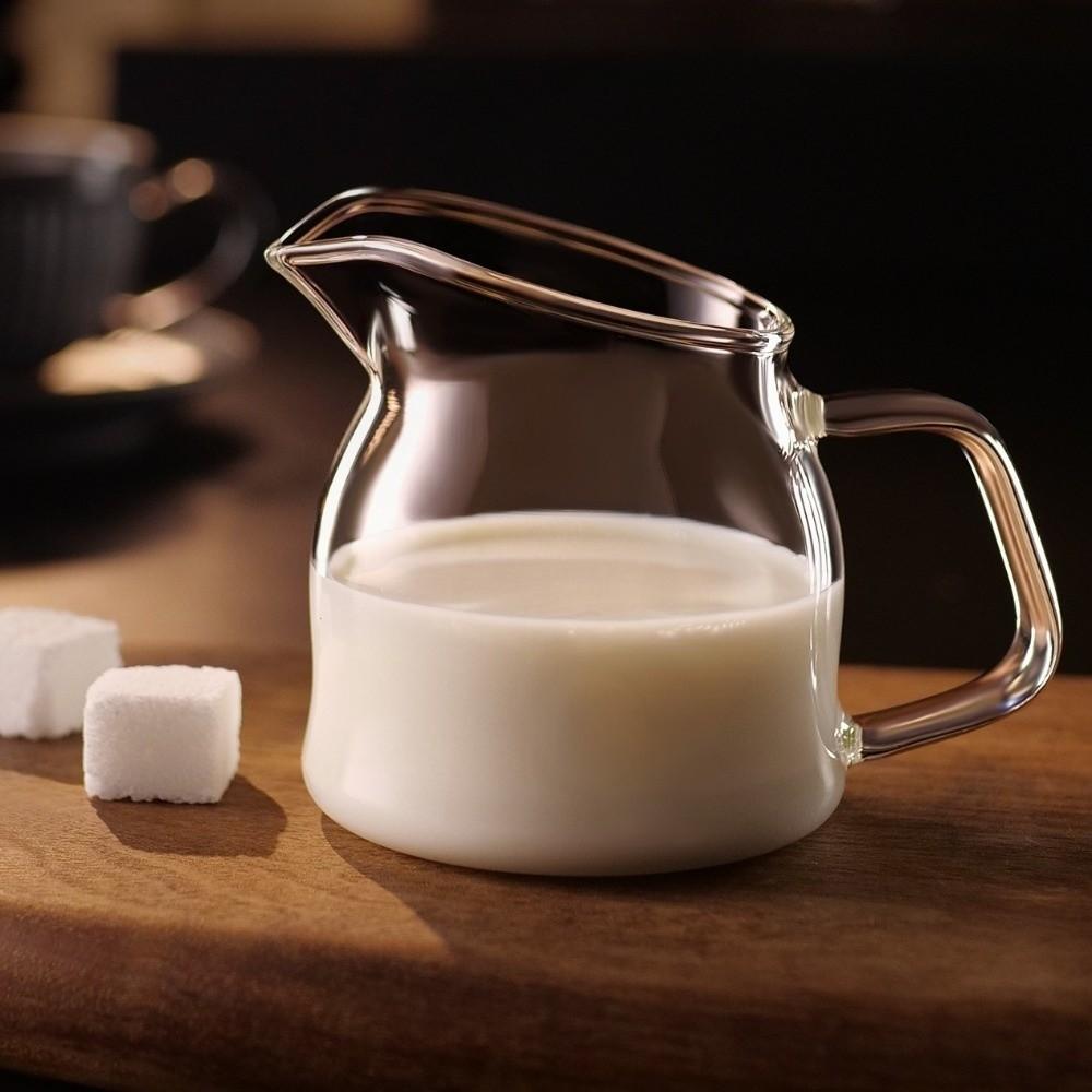 100/150 ml Glasmjölkkopp Värmetålig Gräddkanna Kaffebryggning