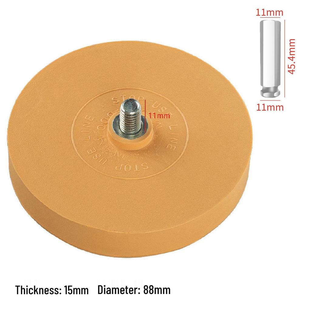 Yunbei 4-Inch Pneumatic Adhesive Removal Eraser Wheel with Grinding Head