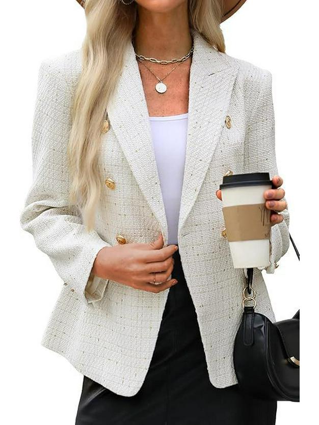 European & American Women's Autumn Solid Color Suit - Simple Street Style Fashion