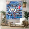 Manchester City Brugerdefineret Dit Navn Vægdekoration Vægtæppe Kunst Til Kæledyrs Mindesmærke Fødselsdag Bryllupsfest Baggrund Familiegave