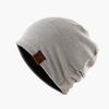 Hat Unisex Alphabet Autumn and Winter Baotou Knitted Hat Thin Comfortable Nightcap Fleece Thermal Overhead