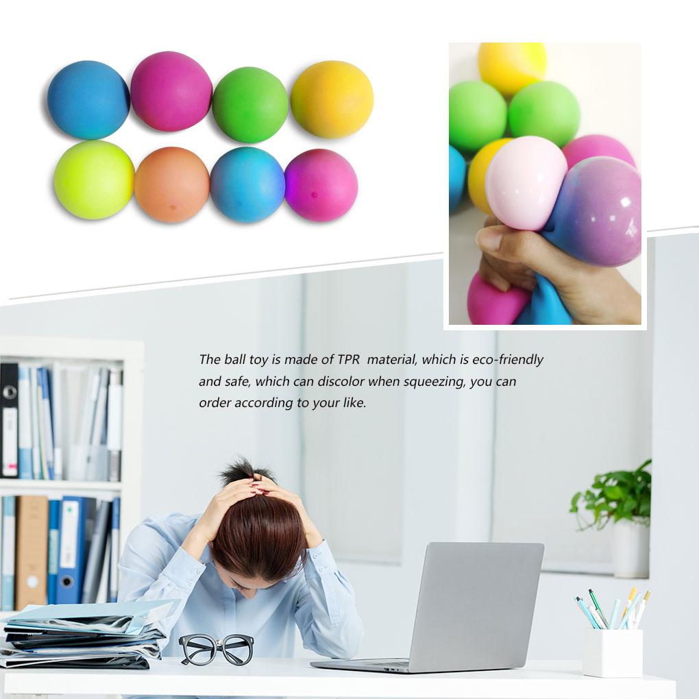 Ball Color Ball Stress Changing Toy for Children Adults