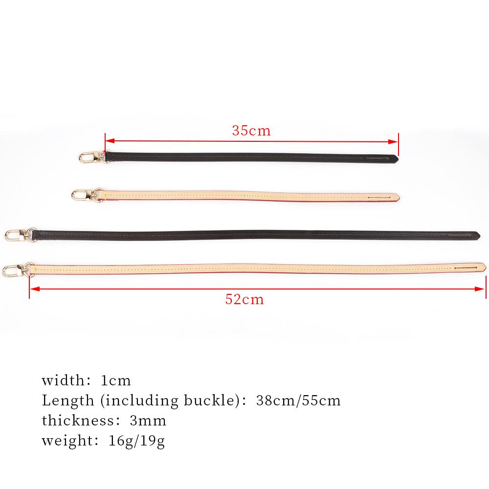 Bag Strap Vachetta Leather Short Bag Purse Handle Cowhide Shoulder Strap Replacement for Women Handbag Accessories