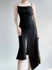 Satin Suspender Dress for Women Summer Sexy Club Party Evening Dress Elegant Fashion Female Clothing White Black