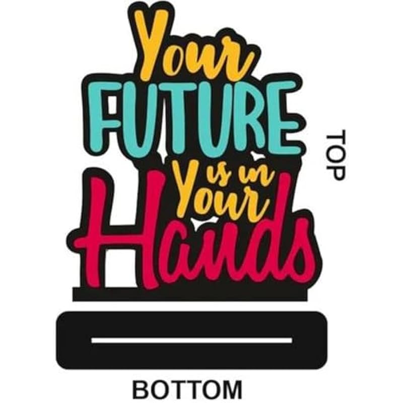 Ofixo Wooden Showpiece Motivational Quotes Home Decoration Your Future Is In Your Hands Small
