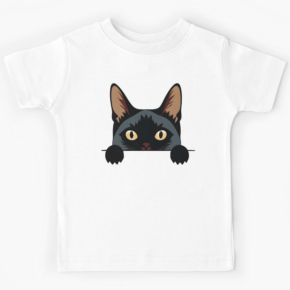 sneaky Black cat Kids T-Shirt 170