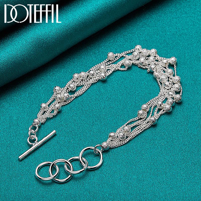 Grape Beads Bracelet Silver Romantic Jewelry