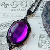 Collana Pendente in Cristallo di Quarzo Gotico Stardust Vintage per Donna