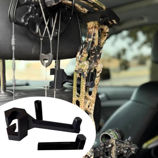 Truck Bow Hanger for Composite Bow Heavy Duty Headrest Storage Rack Quick Connect Bracket Universal Hunting Bow Holder