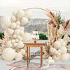 Beige White Solid Balloon Garland Arch Kit Happy Birthday Party Decoration Kid Wedding Birthday Balloon Latex Baloon Baby Shower