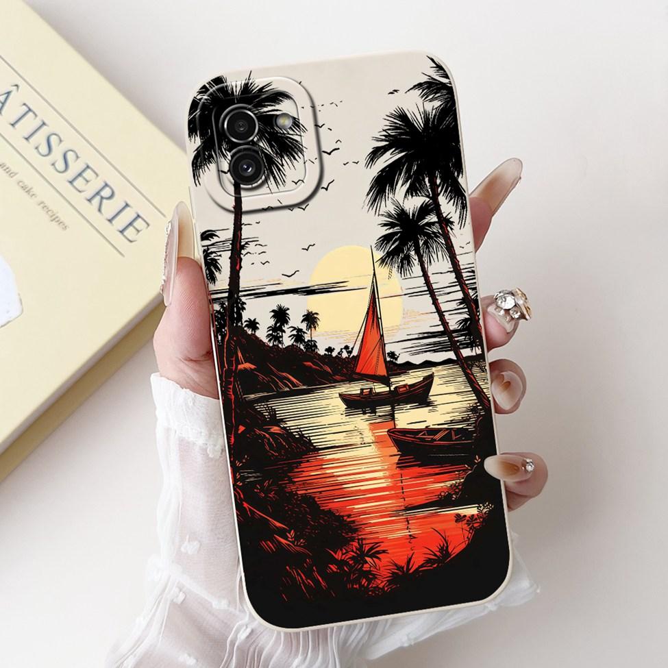 For Samsung Galaxy A03 Case Cover Luxury Fashion Flower Kawaii Cute Shockproof Phone Case For Samsung SM-A035F SM-A035M SM-A035G