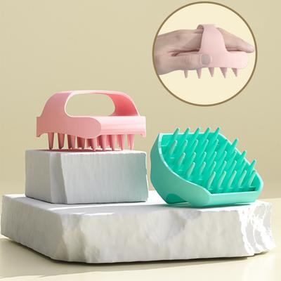 Szczotka do mycia włosów Ergonomiczna Miękki Silikon Masażer Skóry Głowy Rączka Antypoślizgowa Masaż Błotem Szczotka do Szamponu Narzędzie do Mycia Włosów