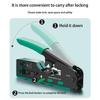 Heavy Duty Networking Cable Crimper Wire Crimping Tool Rj45 Rj11 Wire Stripper Comfortable Grip, Efficient Cutting