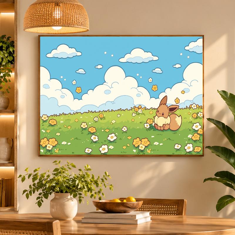 5D Diamond Painting Eevee DIY Full Drill Diamond Art Kit Home Decoration
