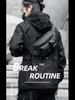Trendy Men's Lightweight Messenger Bag - Motorcycle Riding Chest Bag & Commuter Backpack